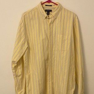 Lands' End Men's button down shirt Size L, Long Sleeve, Sail Rigger Oxford